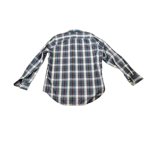 Robert Graham Plaid Button-Down Shirt Men’s L Classic Fit Luxury Preppy  N228 - Picture 9 of 10